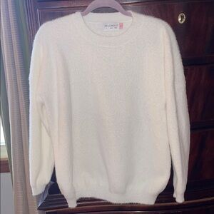 Hello Molly Soft Cream Crew Neck Sweater